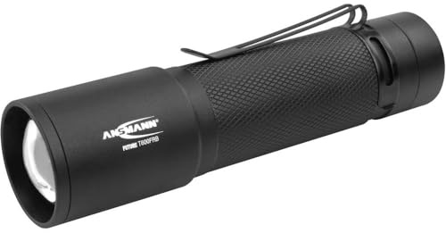 ANSMANN T600FRB LED Taschenlampe inkl. 3x Micro AAA Batterien LED Leuchte optimal geeignet für Einsätze im Haus Garage Auto Werkstatt oder Camping handlich & robust 620 Lumen