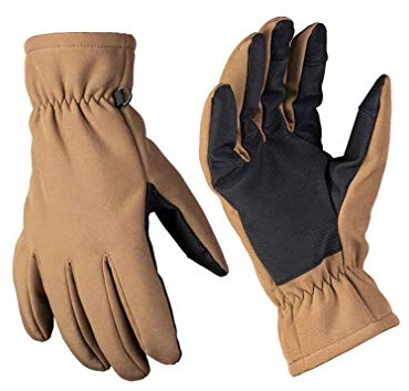 Mil-Tec Softshell handskar Thinsulate™ mörk coyote storlek L