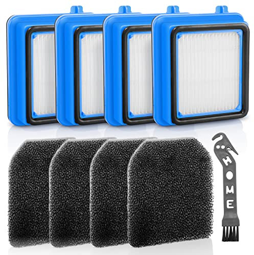 Jollsung QX7 Filter für AEG, 4 Stück ASKW1 Filter Set für AEG QX6 QX7 QX8-2 Vakuum Staubsauger, 4 Pre Motor Filters 4 Hygiene Filter