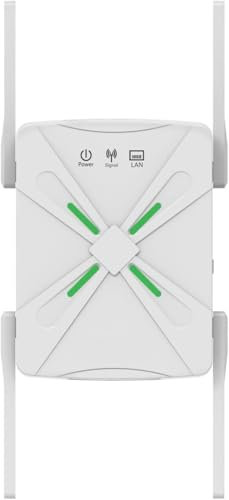Newest WiFi Extender, WiFi Repeater,5GHz and 2.4GHz Home Dual Band WiFi Booster, 4*Antennas Covers Up to 4,000 Sq Ft and 45 Devices, Internet Booster, Quick Setup, Repeater/Router/Ap Mode.