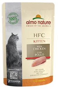 almo nature HFC Kitten Complete mit Huhn Alleinfutter für Katzenjunge,Nassfutter 24er Pack (24x55g), 1er Pack (1 x 1.700 kilograms)