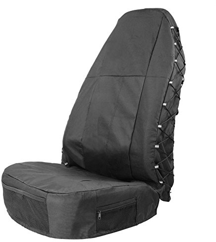 TIROL Front Car Seat Covers Waterproof Bucket Seat Cover Universal Heavy Duty High Back Seat Covers for Semi Truck, Cars, Trucks, Van, SUV, Pickup 1 Pack