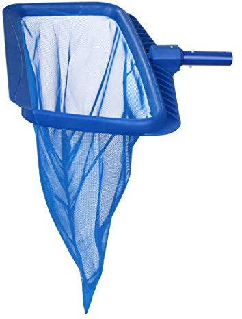 Blueborn Kescher LR-P robuster Bodenkescher Tiefenkescher Poolkescher + Laubsack & Kunststoff-Lippe