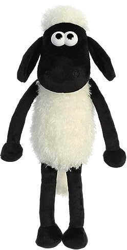 Shaun the Sheep 61174 Cuddly Plush Toy, Black and White, 12in, Suitable for Adults and Kids