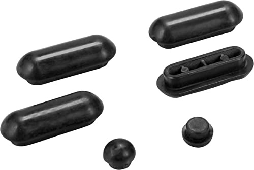Cornat Puffersatz TEC365041 Abattant WC en plastique avec amortisseur de chocs Noir