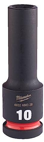 Milwaukee 4002395375066 Douille 1/2 Shockwave Impact Duty, Noir