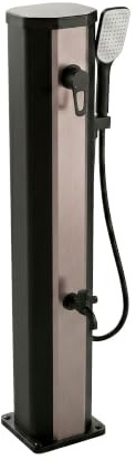 FRANKYSTAR Tanaga 20 - Ducha solar baja de jardín 20L con alcachofa y grifo para lavabo
