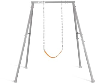 Intex 44114 – Kinderschaukel mit austauschbarem Sitz, Stahl, Grau, 170x235x200 cm