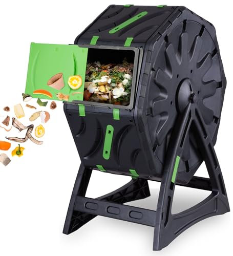 STREND PRO Mini Compostiera da Balcone 70 L - Piccola Compostiera da Giardino Con Tumbling per Compost Veloce e di Alta Qualità