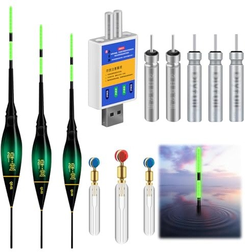 Begonia Led Posen Angeln,Posen Angeln Smart mit Gravity Sensing,Flachwasser Angelposen mit Bissanzeiger für Am See,Fluss Oder Teich