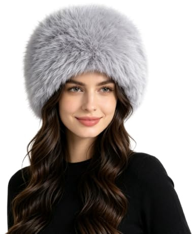 Lina & Lily Mütze Damen Winter aus Kunstfell mit Innenfutter