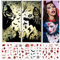 DKDDSSS 30Pcs Tatouage Halloween, 2Pcs Fenêtre Autocollants, Stickers pour Décoration Halloween