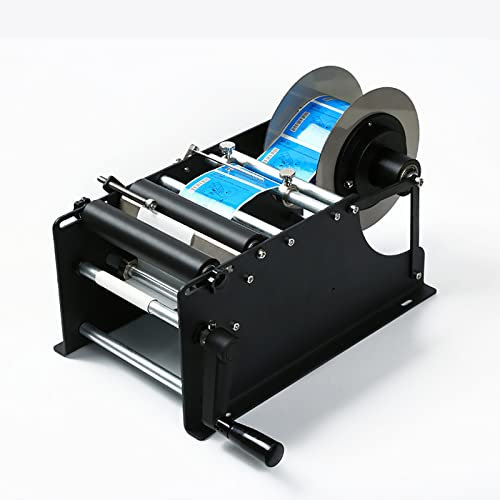 STMKB Manuelle Etikettiermaschine, Einstellbare Halbautomatische Etikettiermaschine, Verbesserung Der Produktionseffizienz Und Etikettenqualität Für Handelsübliche Glas-Metall-Kunststoffflaschen