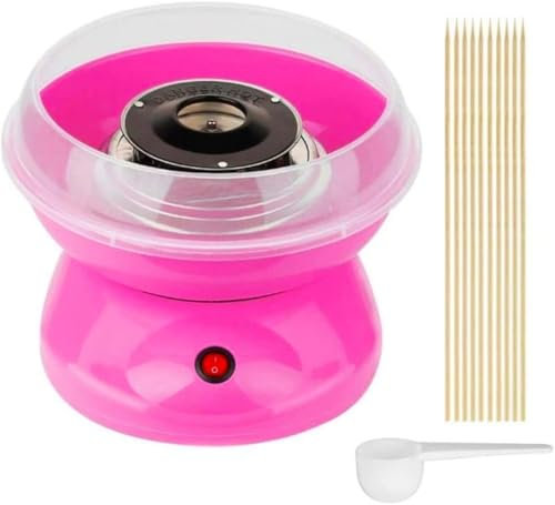 Macchina Zucchero Filato e Caramelle in Casa Elettrica 500W Cotton Candy Rosa Preparazione Cotton Candy Maker Cotton Candy Machine Sweet Party per Bambini