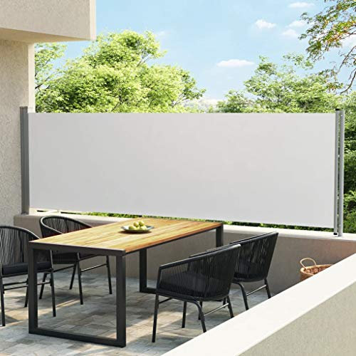 Tenda da giardino a scomparsa, in tessuto, 140 x 0 600 cm, ideale per esterni e privacy