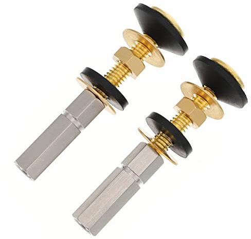 Angoily 2stücke Toilettensitz-befestigungsschrauben Toilettensitz-montageschrauben Aus Kupfer Und Für Wc Sitz Montage Ersatz Schrauben Für