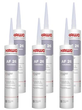 6 x KAWO Dichtkleber/Folienkleber AF 26 310 ml Anschlusskleber für Dampfsperrfolie Dampfsperrbahn Kleber Spezialkleber