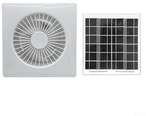 Innovatives Design, effizient betriebener Solar-Abluftventilator, perfekt für verschiedene Innenräume (15,2 cm Ventilator)