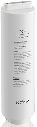 Ecoviva Countertop Reverse Osmosis System Water Filter MATE3 Replacement PCR Filter