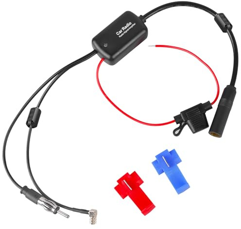 Antennenverstärker Auto: Dab Am Fm Signal Verstärker Splitter, DAB Antenne Verstärker Splitter, Auto Antenne Signalverstärker für Autoradio Nachrüsten Stecker, Antennenadapter, Radio Adapter