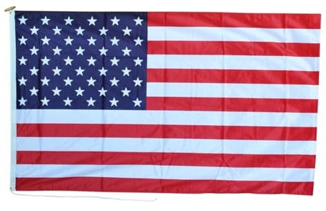 Bandera de Estados Unidos resistente y duradera de 5 x 3 pies con cuerda y palanca FlagSuperstore