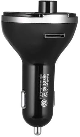 LIFKICH Trasmettitore Fm Per Auto Modulatore Wireless Adattatore Radio Con Caricabatterie Usb e Microfono Integrato Compatibile Con Smartphone e Dispositivi Audio