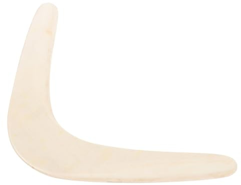 ARTSEWPLY Holz bumerang für Erwachsene Langlebiges Outdoor der Hand Auge koordination Einfach zu Werfen Fangen Robustes Design Geeignet für Freizeit und Garten
