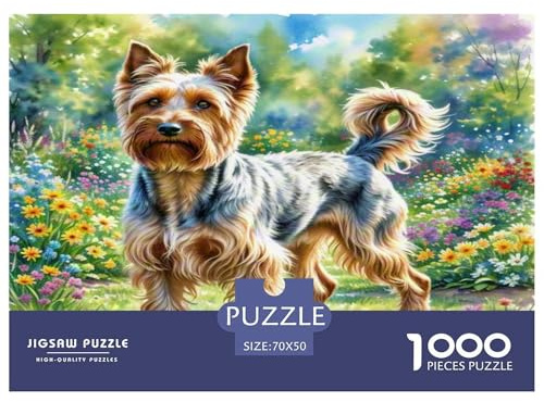 Draht Fox Terrier 1000 Teile Unmöglich Puzzles Und Kinder, Teile Passen Perfekt Zusammen, Geschicklichkeitsspiel, Premium Quality, Stressabbau-Spielzeug 70x50cm/1000pcs