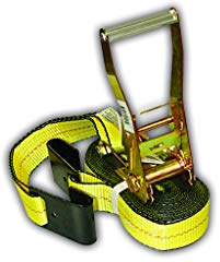 Everest - S1022 Premium Ratchet Tie Down 1 PK 2 IN. X 27 FT 3333 LBS. Working Load 10000 LBS. Break Strength Flat-Hook Cargo Straps Perfect for Moving Appliances, Lawn Equipment and Motorcycles