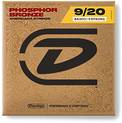 Jim Dunlop DJP0920 Jeu de 5 cordes Banjo Bronze Phosphor