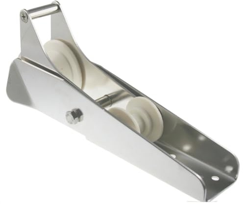 ARBO-INOX Bugrolle mit Wippe – Edelstahl-Ankerrolle – 33 cm für Boote