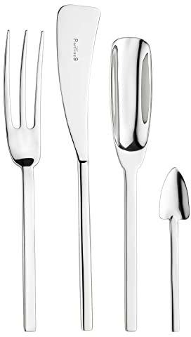 Pintinox Servizio da 24 Posate in Acciaio Agricola Extra, per 6 persone, Nichel Free