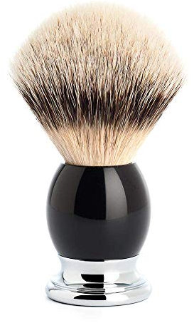 MÜHLE Rasierpinsel - Sophist Serie - Silberspitz Dachszupf - Edelharz schwarz
