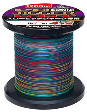 SUNLINE PE Line Saltimate Jigger ULT 4-Piece Set for Slow Pitch Jerks 1200m No. 1.7 30lb