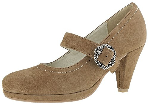 HIRSCHKOGEL Damer 3005717 pumps, Brunsand, 38 EU