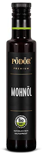 PÖDÖR - Bio Mohnöl 250 ml - kaltgepresst - naturbelassen - ungefiltert