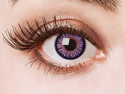 aricona lentilles de contact colorées sans force - violet intensif - 2 pcs. lentilles annuelles -sans correction