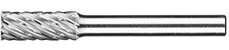 PFERD TOOLS HM-Frässtift, Zylinderform ZYAS mit Stirnverzahnung, Zahnung ALLROUND, Frässtift-ø 8mm, Schaft-ø 6mm, Länge 60mm, 21001001 – für den vielseitigen Einsatz auf den wichtigsten Werkstoffen