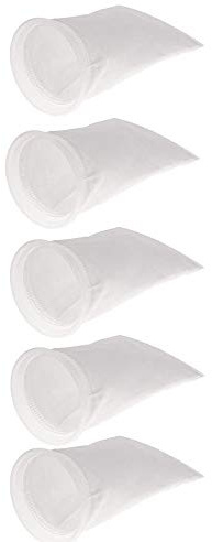 POFET 5 Stück 150 Mikron Aquarium Aquarium Marine Sumpf Filz Vorfilter Socken Filterbeutel - 100um