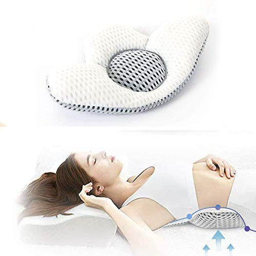 jiuzcare Lendenkissen Kissen Rückenschmerzen Lendenkissen Bett Rückenstütze Schlafkissen Orthopädische Kissen Back Cushion Pillows Bed Schwangerschaft Kissen 3D Lumbar Support Schlafen