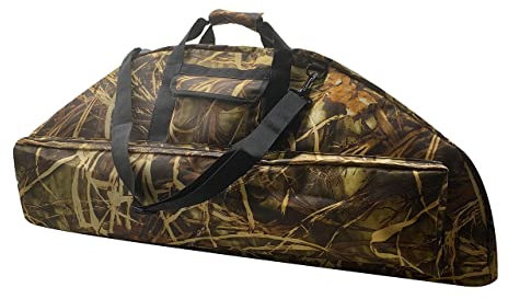 Alephnull Compoundbogen-Etui Weiches Bogenetui Compoundbogen-Tragetasche mit Pfeiltasche (Blatttarnung, Klein)