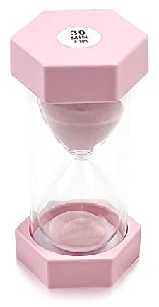 Sanduhren Buntes Sanduhren Set Sanduhren Eieruhren, Sanduhr Zahnbürste Sanduhr, für Spiele, Kochen, Sport, Lernen, Bürsten, 30 Minuten