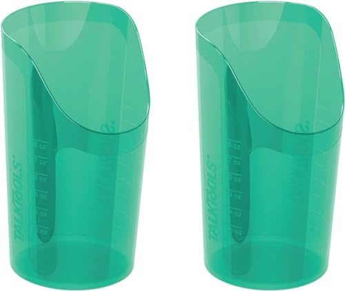TalkTools CutOut Nosey Cups - Drinking Glass for Stable & Fixed Position, Special Drinking Cups, Therapy Training Cups, Motor and Coordination Support (8 Oz (Green) - 2pk)