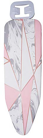 Emiif Bügelbrettbezug mit großem Marmormuster, Digitaldruck, 140 x 50 cm, Polyester + Nadelstanzer, weiche Textur