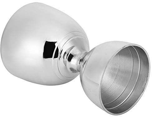 Jigger de Barre à Double Tête en Acier Inoxydable, Tasse à Mesurer de Tête en Acier Inoxydable Indien Rond épaissir Jiggers Once Bar Hall 60 Ml Petit 30 Ml Argent or Rose Cloche