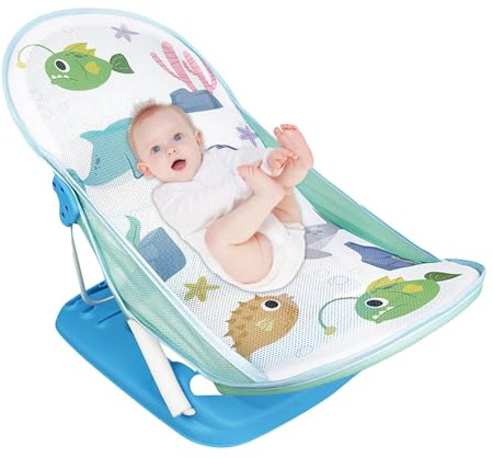 Badewanne für Kleinkinder, Badewannensitz für Kleinkinder,Faltbare Sitzbadewanne für Kleinkinder - Zusammenklappbarer Duschständer für Kleinkinder für Badewanne, Waschbecken, Badezimmer