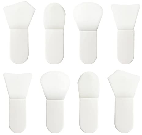 BELLIFFY 8piezas Cepillo De Limpieza Facial Mini Cepillo De Pala y Lengua Suave Para De Barro