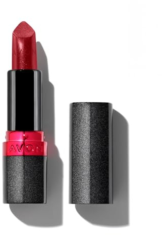 AVON Ultra Shimmer Rossetto Scarlet Starlet 3,6g | Rossetto perlato ad alta pigmentazione, colore luminoso e finish shimmer multidimensionale, tonalità Scarlet Starlet