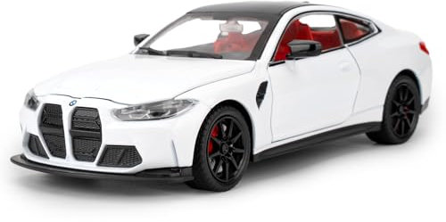 TGRCM-CZ 1/24 M4 Modellauto, Zinklegierung, Rückziehfahrzeuge, Modellauto mit Sound und Licht, für Sammler und Kinder, ab 3 Jahren, Geburtstagsgeschenk, Weiß