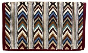 EQUIEMPRESS Sattelunterlage Western Ranch/Westernsatteldecke aus Neuseelandwolle, Top Wool Pad Sensor Flex (Anpassung möglich) A-727 (34 x 42)